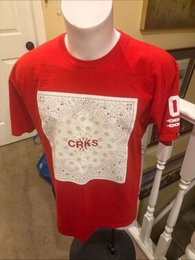 Crooks & Castles Red Bandana Graphic Tee